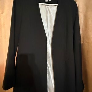 Calvin Klein Black Open-Front Blazer Jacket